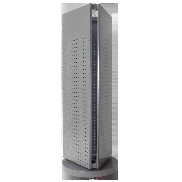 Quality Metal Gray 1100mm Height 400mm Length Rotating Display Rack 3 Side for sale