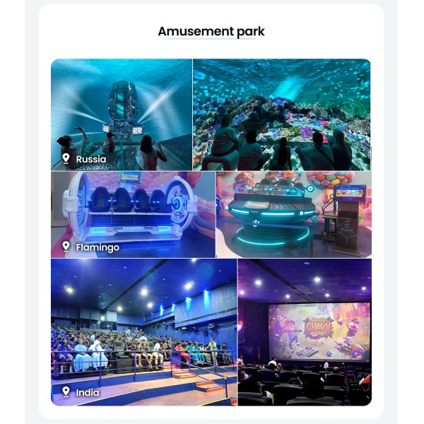 5 Seats 9D Virtual Reality Simulator 360° Spinning VR Game Machine Immersive VR Games