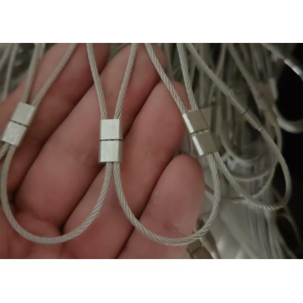 AISI 304 Stainless Steel Wire Rope Mesh 3.0mm For Safety Netting