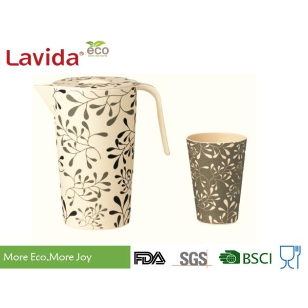 Modern Pattern Reusable Bamboo Dinnerware Durable Non - Fragile Formaldehyde Free
