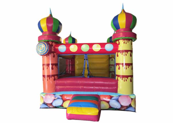 Small inflatable bouncer with net around / inflatable ball pool bouncer
