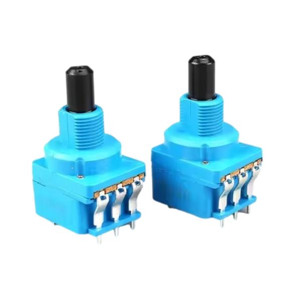 Quality WH116AK Series Dimmer Dual Control Potentiometer B500K 5-pin With Rotary Switch Half Shaft Handle Length 16MM for sale