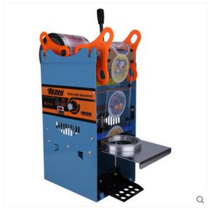 China WY-802D Semi Automatic Cup Sealing Machine For Juice Bubble Tea wholesale