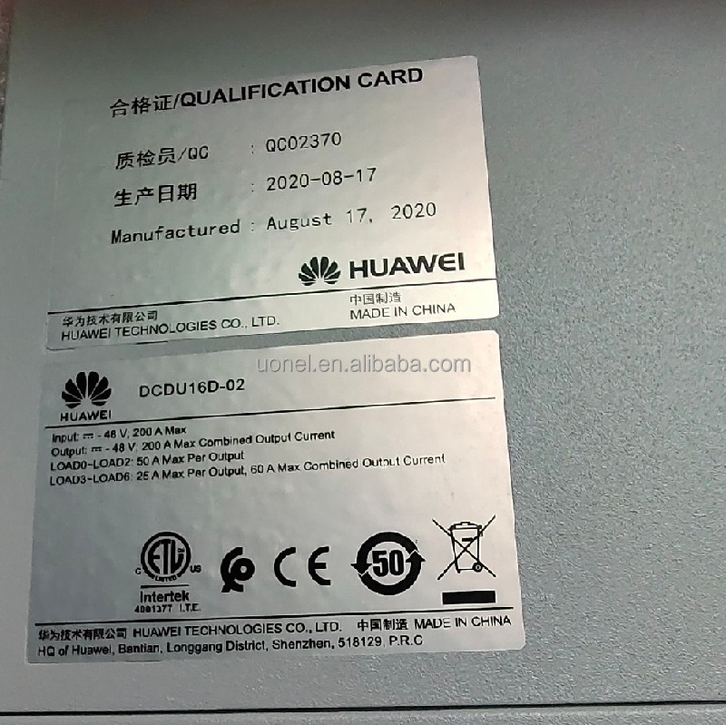 Huawei DCDU16D 02122430 WD2E5DCDU16D DC Power Distribution Unit DCDU16D BBU RRU DCDU16D-02 02122720 WD2E5DCDU16D2 HUAWEI PDU