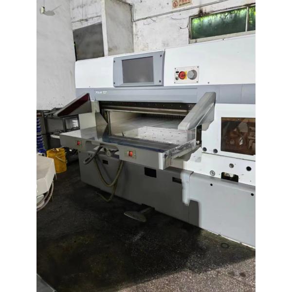 Long Service Life Polar 137 Colorful Guillotine Cutting Machine For Manufacturing Plant