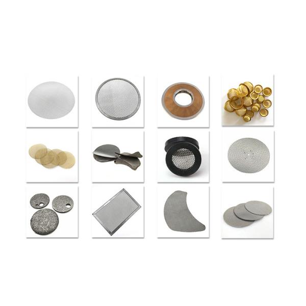 Circular Rectangular 150 Micron Stainless Steel Mesh Filter Discs Customized Size