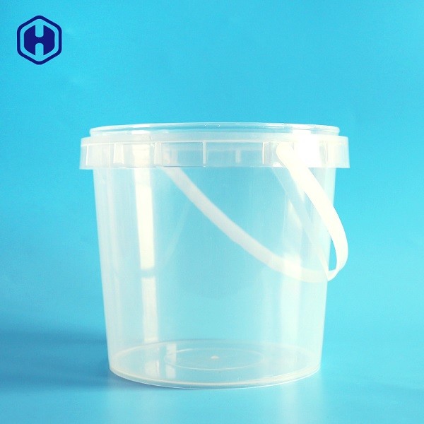 Customize Printing IML Bucket In Mold Labeling Round Plastic Container