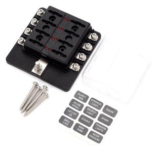 32V Blade Fuse Blocks 8 Way PBT Fuse Holder With Indicator Light