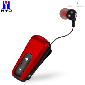 China Collar Clip 10m Retractable Bluetooth Earbuds Dynamic Speaker on sale