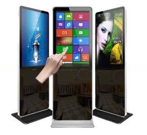 China 4K UHD 55&quot; inch LCD Alone Floor standing computer touchscreen for advertising kiosk self-service terminal wholesale