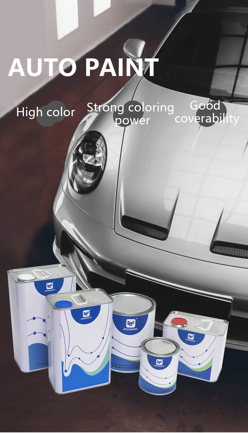 Polymetal Acrylic Lacquer Car Paint for Chinese Tractors and Trucks in Grey Sunfeng