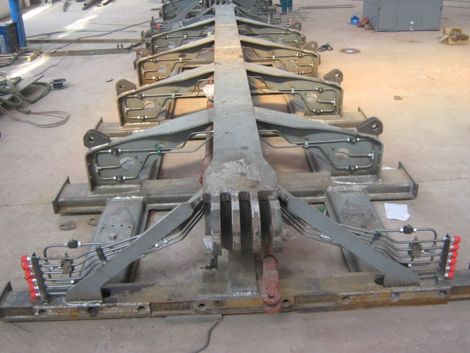 Semi-Trailer Hydraulic Axis Steerable Cast Semi Trailer for Multi Axles Bridge Girder Transport