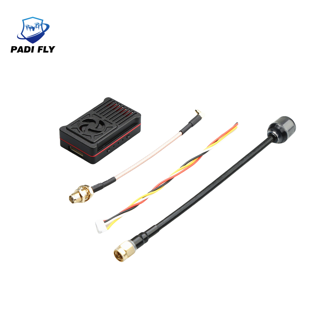 High Power 5.8G 2.5W 48CH FPV Video Transmitter with Built-in Microphone Accessory for FPV Drones