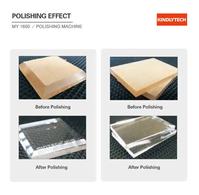 50hz Diamond Edge Polishers , 1.6m Long Acrylic Polishing Equipment