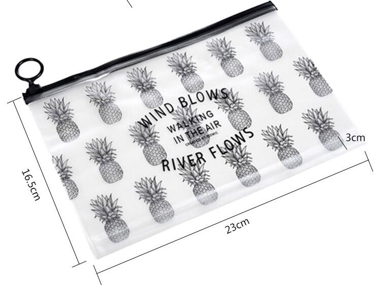 Promotional Low MOQ colorful A5 size matte waterproof mesh PVC file pocket folder/document bag with zipper and custom lo