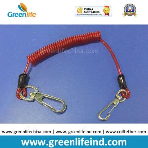 China Protection Wire-Core Spiral Tool Holder Lanyard Safety Line Red String wholesale