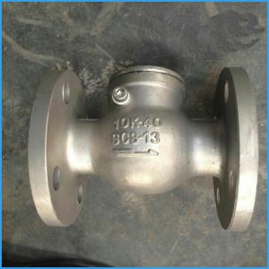 JIS swing check valve flange end