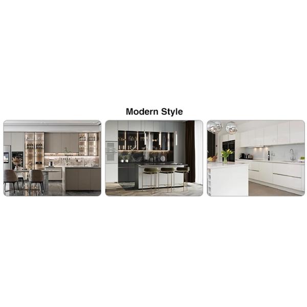 Furniture Lacquer Kitchen Cabinet Black Matt Island Modular Kitchen Design Luxury