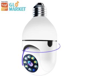 Tuya Wifi 3mp Bulb IP Camera Full HD Smart Home Security Wireless Camera With Light