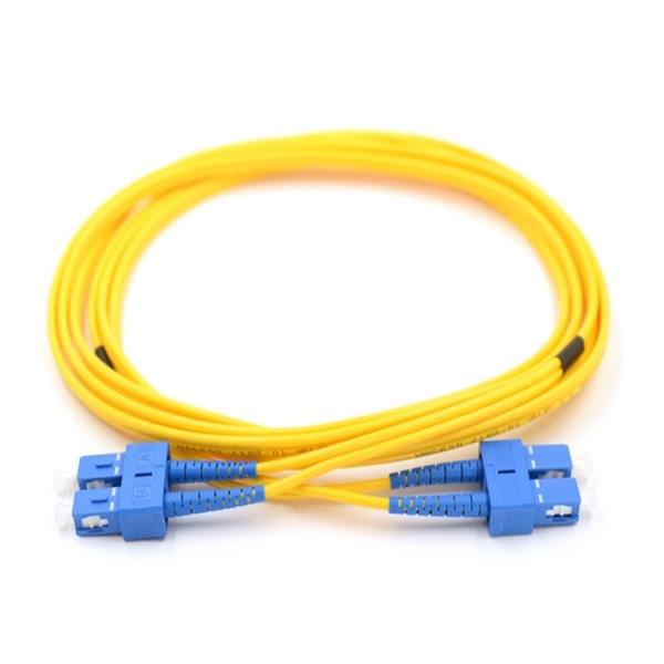 Quality Single Mode 9/125 Duplex Fiber Optic Patch Cord SC UPC To SC UPC for sale