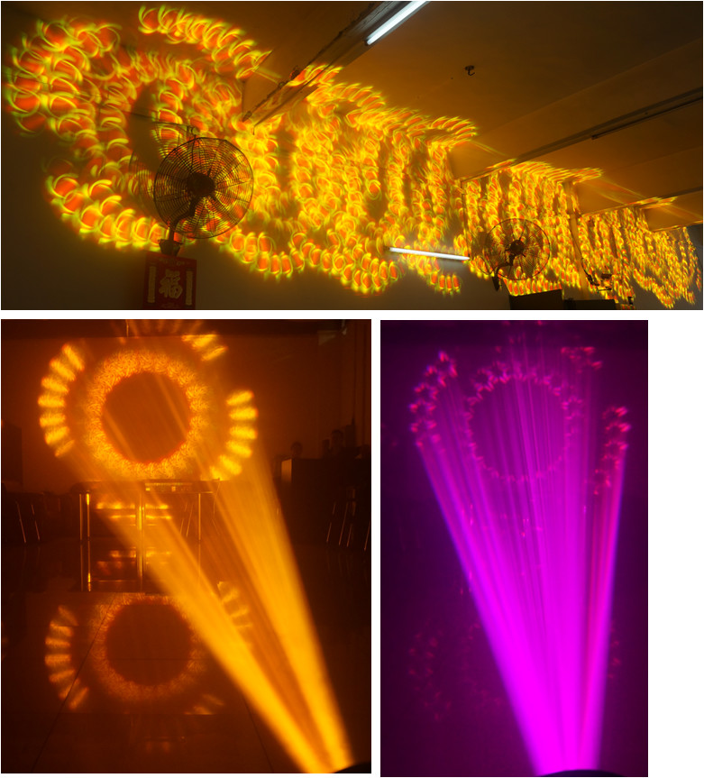 Touch Display Beam Moving Head Light With Gobo Shaking And Arbitrary Position