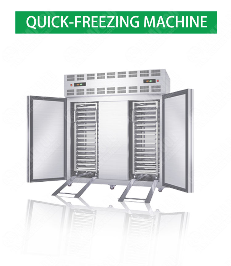 Automatic seafood blast freezer quick freezing chiller machine with 10 trays
