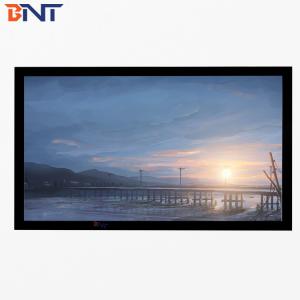 China 4 3 Format Fixed Frame Electric Projector Screen 120 With Black Velvet Surface Frame wholesale