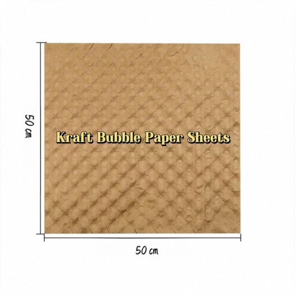 Kraft bubble paper sheet product display