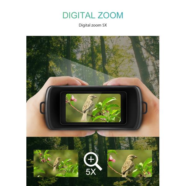 5X Zoom Real Night Vision Binoculars Hunting Digital Camera