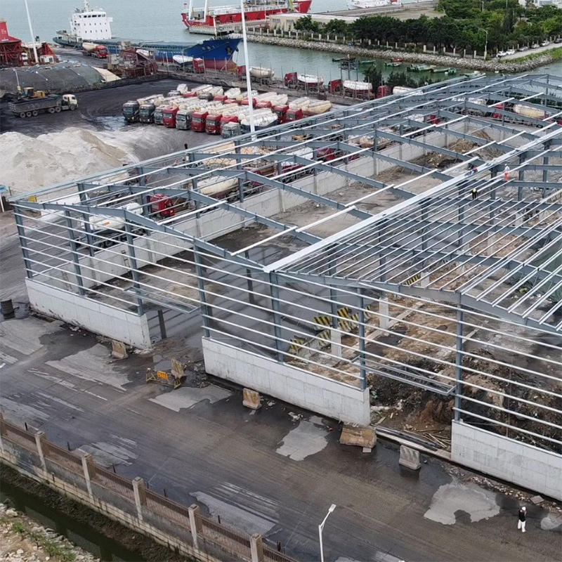 Solid H-shape Steel Beam Multi-Story Steel Structures for Professional Modern Design and Hurricane Proof Water Proof Warehouse