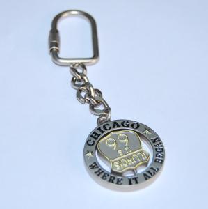 China Antique Silver / Matte Silver Plating 2.5mm Promotional Metal Keyrings wholesale