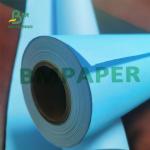 CAD Printing 36'' X 150 Plotter Paper Blue Color Wet Resistant With 3'' Core