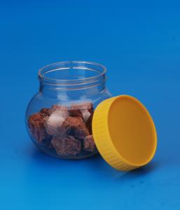 China PET Round Plastic Food Containers With Screw On Lid 230Ml 18G 51MM Caliber wholesale