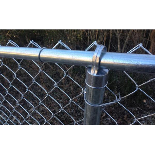 Green Vinyl Coated Chain Link Security Fence Excellent Rust Resistance