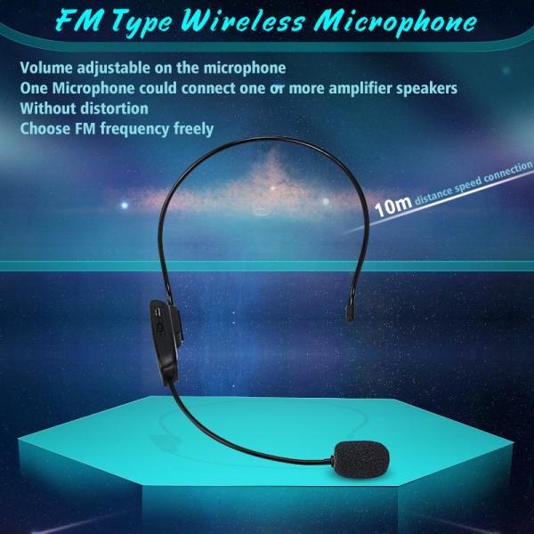 Quality FM Professional headset wireless headset microphone for Tour Guides, Teachers, Coaches, Presentations, Costumes for sale