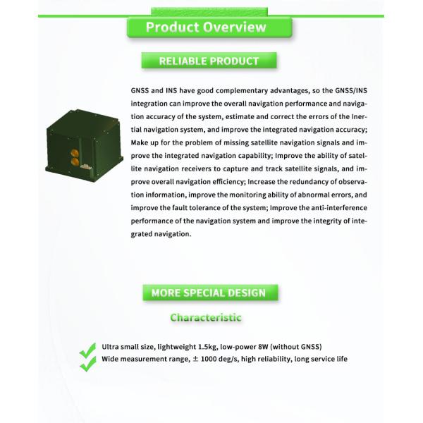 Intelligent Navigation Three Axis Fiber Optic Gyroscope Sensor Customized Support OEM