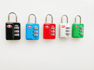 3  Combination TSA Combination Padlock Small Size Easy Operate Color Customized