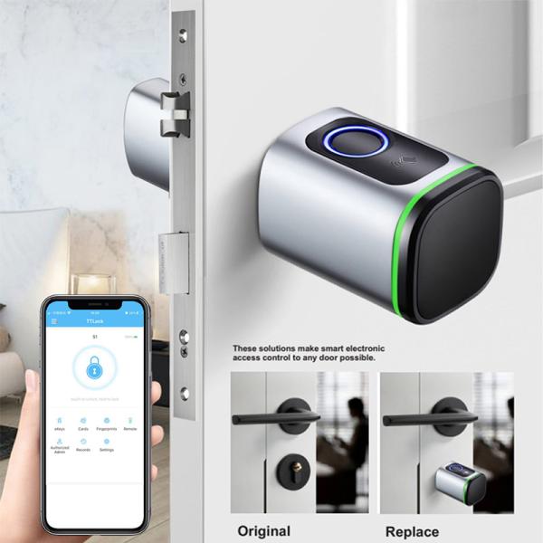 Tuya Ttlock Smart Cylinder Door Lock Biometric Euro Standard Electronic
