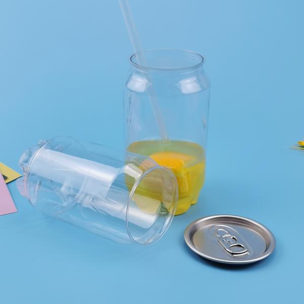 PET Easy Open 0.35L 120mm Orange Juice Plastic Bottle