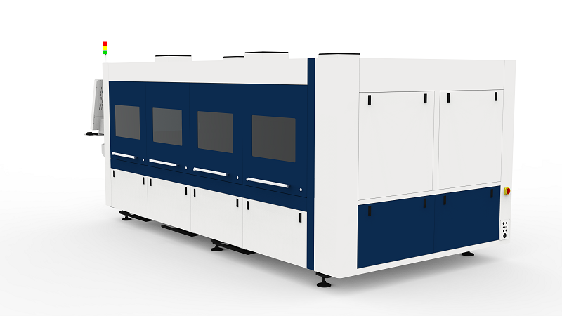High Power Longitudinal Single Platform Fully Enclosed Sheet Metal Cutting Machine
