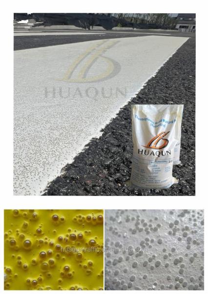 Quality Hot Sale In Nigeria And Philippines High Reflective White And Yellow Road Paint Mixed Glass Bead Marking Highway Thermoplastic Reflective Road Paint for sale