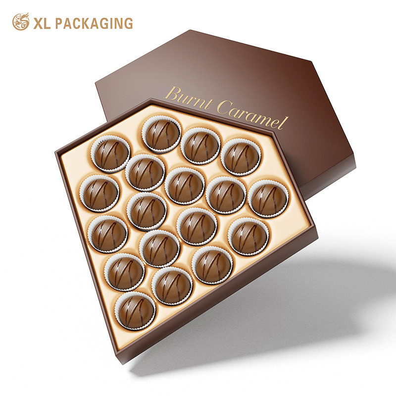 Luxury Custom Chocolate Box Offset Printing Macaroon Paper Packaging Box For Custom Design Diamond Shaped Chocolate
