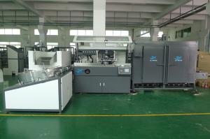 PET / PP / PE Plastic  Container Automatic Silke Screen Printing Machine 4000pcs / hr With IR Dryer