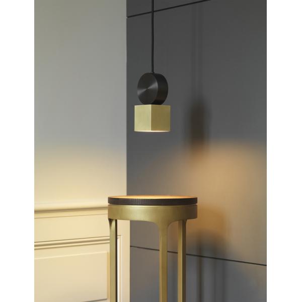 Barrel Shape Hotel Lobby Decoration 160*310mm Modern Gold Pendant Light