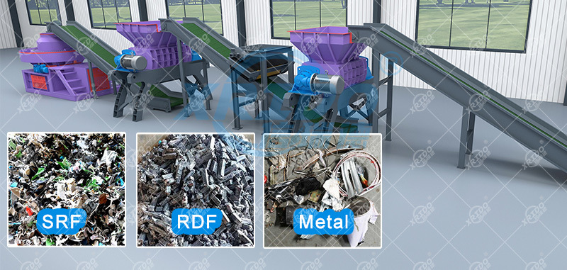 Mattress Shredder Machine Sofa Furniture Crusher Recycling Plant For Furniture Mattress Sofa