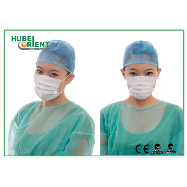 Lightweight Disposable Face Mask 3ply With Ear Loop , Poly Cellulose Materials