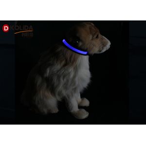 Flashing Nylon LED Dog Collar Luminous Safety Adjustable Glowing Collars