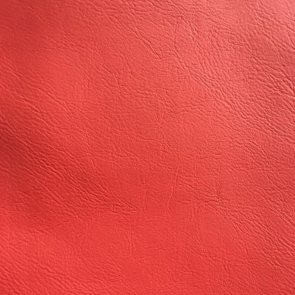 Solid Color PU Leather Fabric Waterproof Woven Backing Design Smooth