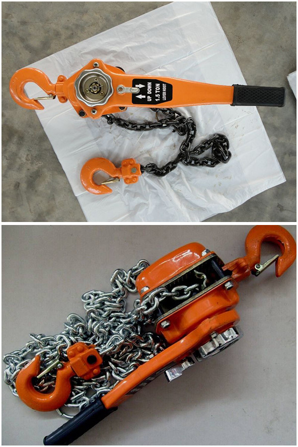 0.75T Transmission Line Stringing Tools Manual Lever Chain Hoist Hand Pull When Fully Loaded 140N