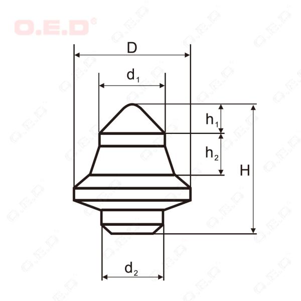 YG13C Road Breaking Tungsten Carbide Button For Construction